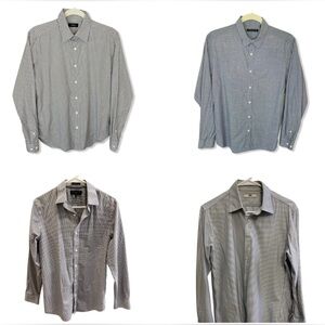 Bundle of 4 Small Button-up shirts (Theory x 2, Banana Republic, Uniqlo)